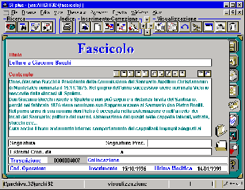 Scheda Fascicolo