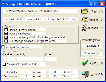 Stampa Etichette